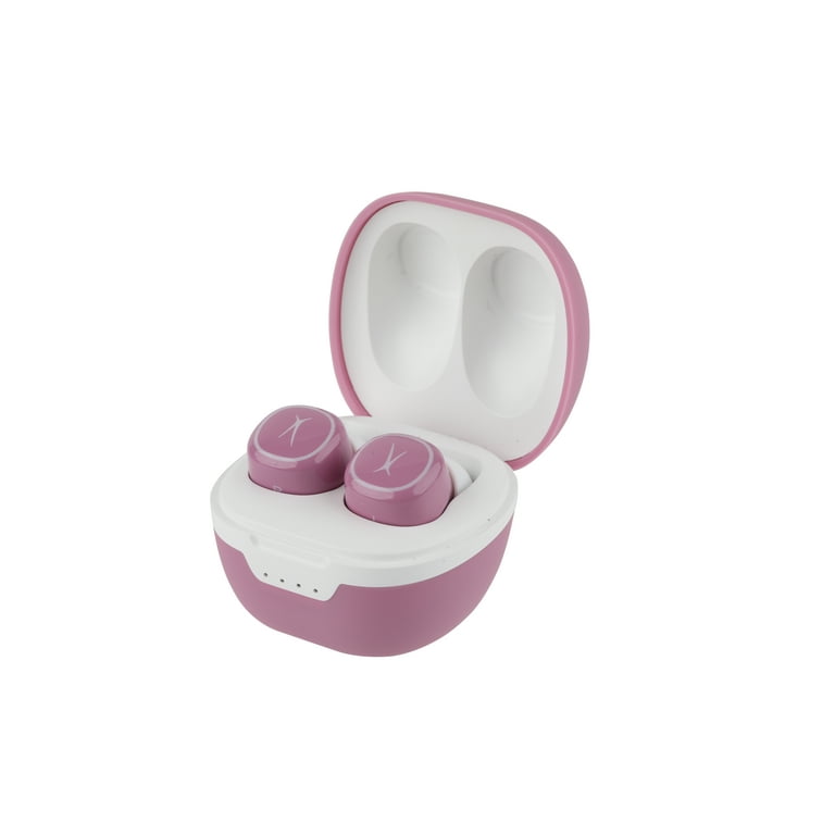 Altec Lansing Nanopods Bluetooth True Wireless In Ear Earbuds with Charging Case 12 Hours Total Listening Time Purpley Pink MZX559 PP Walmart