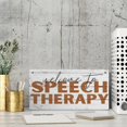 thumbnail image 4 of Funny Farmhouse Style Wood Sign Welcome To Speech Therapy Sign Decor For Room Cafe Restauran Home Hanging Wall Decor Front Porch Bathroom Wooden Sign 6X12 Inch, 4 of 7