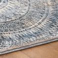 thumbnail image 5 of Addison Rugs Dream Shag Premium Machine Washable Transitional Medallion Blue Rectangle Rug, 8' x 10', 5 of 8