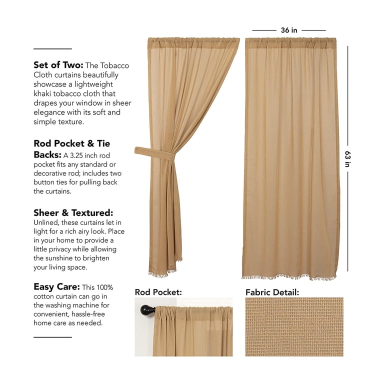 tobacco fabric curtains Cloth Curtain Set Dry clean for best results and to prevent shrinkage Mokum Adobe Tobacco | James