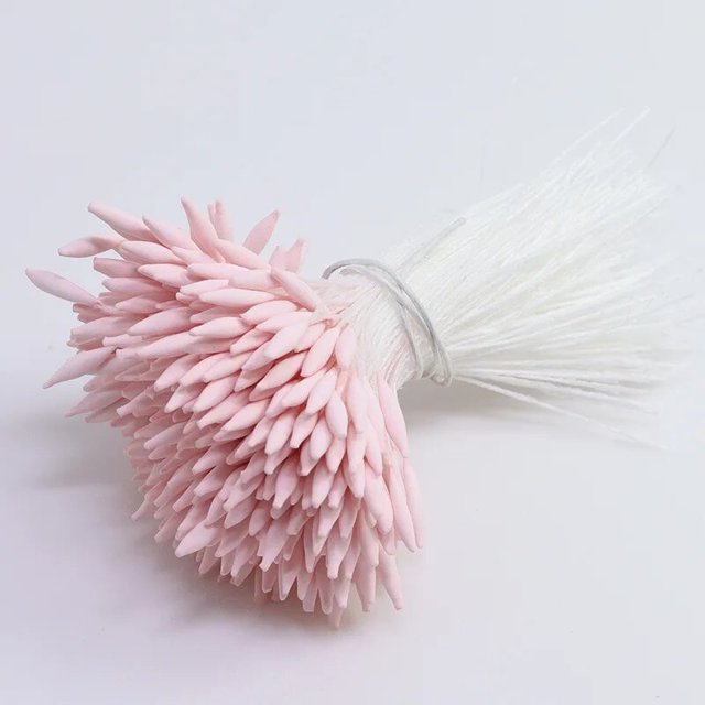 Lote de 370 unids/lote de estambres de núcleo puntiagudo mate, estambre de flores Manual, horquilla para decoración del cabello, Material de bricolaje, accesorios de flores de simulación
