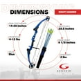 thumbnail image 4 of Genesis Mini, Youth Compound Bow & Arrow Set, Draw Hand-Right, Blue, 4 of 13