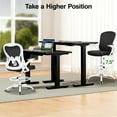 thumbnail image 4 of ATHOPE Ergonomic Office Chair, Mesh Desk Chair with Lumbar Support, Tall Office Chair with Flip-Up Armrests and Footrest Ring, Adjustable Computer Chair for Standing Desk Home Office, White, 4 of 10