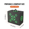 thumbnail image 2 of KFFKFF Archery Target, 16"x18" Multi-Directional Shooting, Portable Outdoor Arrow Target with Handle, Simplified Arrow Retrieval, High Visibility, Light & Transportable, Black, 2 of 9