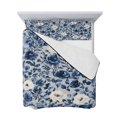 thumbnail image 7 of Navy Blue White Peony Queen Size Down Alternative Comforter, Lightweight Comforter Quilt Bedding Set with Pillow Shams Vintage Floral Blossom All Seasons Bed Comforter Duvet Insert 90"x96", 7 of 7