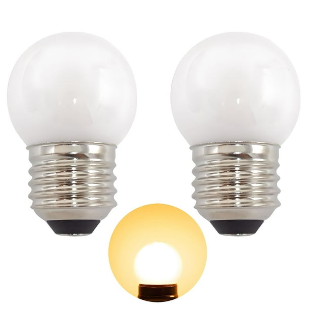 Bombilla Led G40 De 1,5 Vatios De Bajo Consumo, Equivalente A 15 Vatios, Base Estándar E26, G14, Bombillas Pequeñas Esmeriladas De Bajo Consumo Para Tocador, Ventilador De Techo, Lámpara De Mesa Y Acc