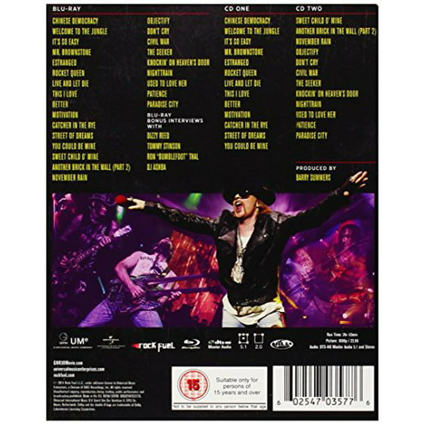 espejo de puerta ensayo esfuerzo Guns N' Roses: Appetite for Democracy 3D: Live at the Hard Rock Casino, Las  Vegas (Blu-ray) - Walmart.com