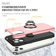 thumbnail image 4 of SZMLOGB Phone Case for iphone 11Pro(5.8") with Ring Holder Shock Resistant Scratch Resistant PC Silicone Heavy Duty Protective Case-pink, 4 of 6