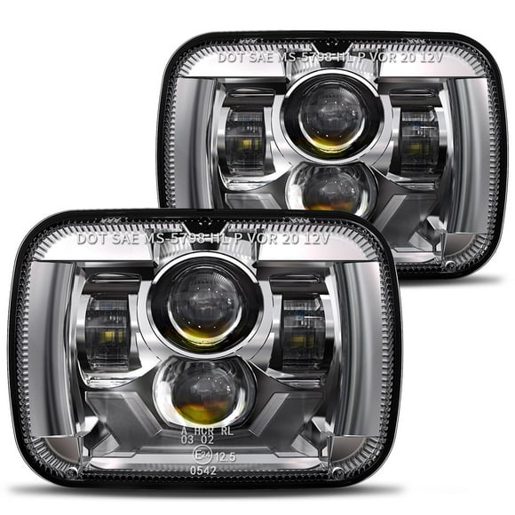 Faros delanteros HWSTAR H6054 5x7 7x6 LED 180W 9500lm para Jeep