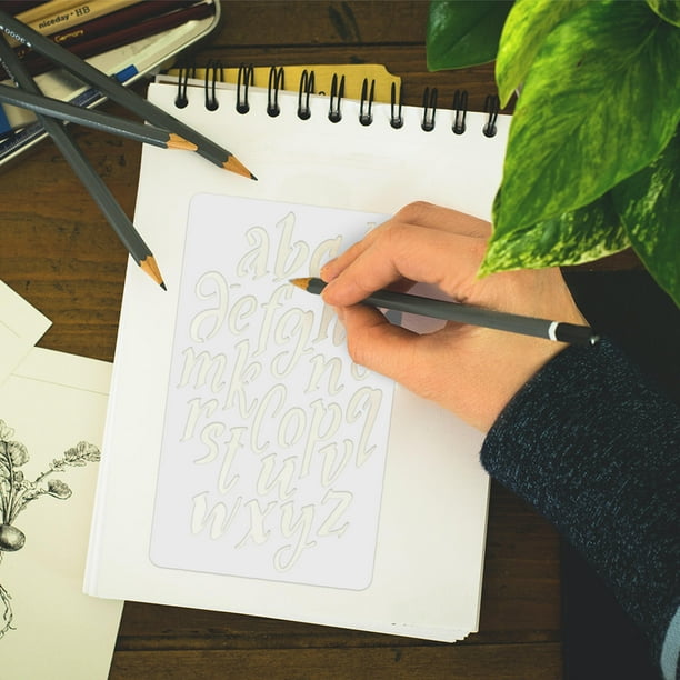 unbranded 20Ud Plantillas De Letras En Plástico Para Pintura DIY Scrapbooking Y Proyectos De Manualidades