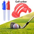 thumbnail image 1 of Liner Marker Pen Ehuebsd Plantilla de Línea de Pelota de Golf Marcas de Alineación Rojo, 1 of 9