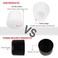 thumbnail image 3 of Rubber Leg Cap End Tip Furniture Table Feet Protector Reduce Noise Prevent Scratches 18mm 5/7" Inner Dia 4pcs, 3 of 7