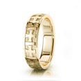 thumbnail image 1 of 14k Yellow Gold Religious Carved Gaelic Cross Christian Wedding Band 6mm, 1 of 2