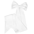 thumbnail image 1 of ADDHAT Detachable Satin Bow Train for Wedding Dress Elegant White Fabric Bridal Gown Accessory, 1 of 8