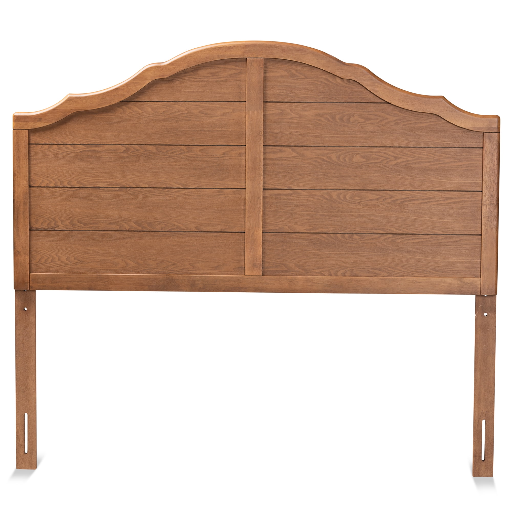 Baxton Studio Clive Traditional Slat Back Support Engineered Wood Headboard, Queen, Ash Walnut
