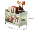 thumbnail image 2 of Bangcool Countertop Shelf Plastic 2-Tier Detachable Bathroom Organizer Kitchen Spice Rack, 2 of 10