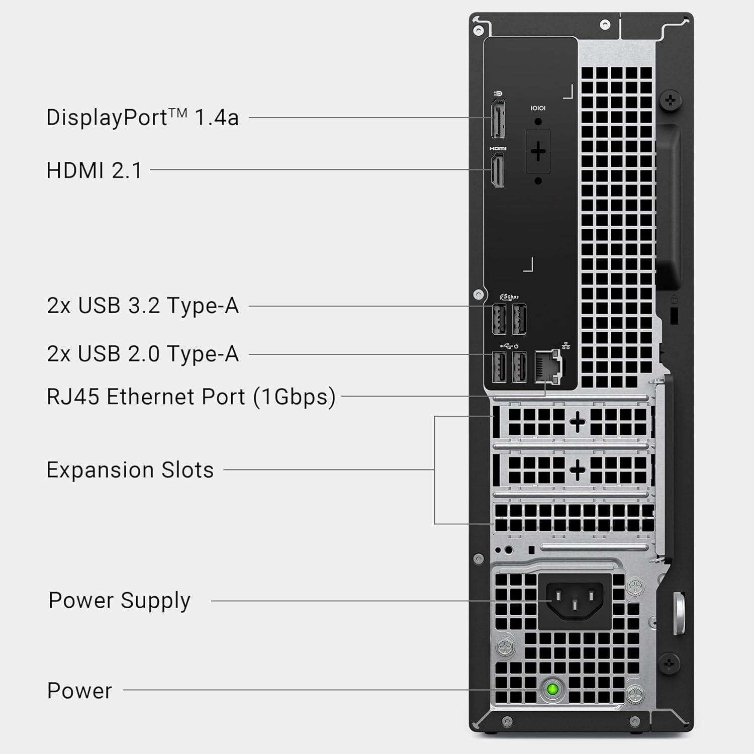 Dell, Slim Desktop ECS1250, Intel Core Ultra 5-225, 16GB DDR5
