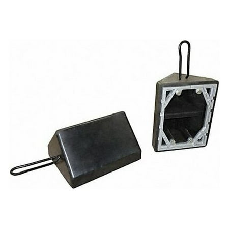 Manufacturer Varies Wheel Chock,Molded Rbr w/Stl Grab,Black 22XW75