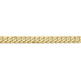 thumbnail image 2 of Avariah Diamonds Solid 14K Yellow Gold 6.3mm Flat Beveled Curb Chain - 9" Bracelet, 2 of 8