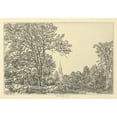 thumbnail image 3 of Ernest Haskell 24x18 Black Modern Framed Museum Art Print Titled - Alna Pastoral (1924), 3 of 5