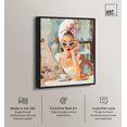 thumbnail image 2 of Senorita Croissant Canvas Print Fashion Art by Art Remedy, Black Frame, 16 x 20, 2 of 6