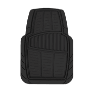 Auto Drive 4PC PREMIUM RUBBER CAR MAT TOLL BLACK- Universal Fit for Cars, Trucks,202WM35
