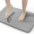thumbnail image 1 of Memory Foam Bath Rug  24”x36”  Dark Purple  Non Slip Bathroom Mat  Machine Wash, 1 of 5