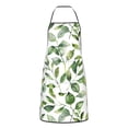 thumbnail image 3 of Anti-Fouling Belt Pocket Elasticated Apron - Non-Slippery Non-Fading Non-Shrinking Non-Crinkly Water-Repellent Watercolor Light Green Leaves (1), 3 of 8