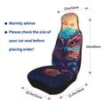 thumbnail image 4 of Sikiie Colorful Feather Owl Car Seat Protector 2 Pack Car Seat Cushion Mat, Car Seat Covers for SUV, Truck, Van, 4 of 7
