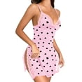 thumbnail image 3 of LWP Women's Lingerie Sexy Nightwear Spaghetti Strap Nightgown Babydoll Chemise, 3 of 12