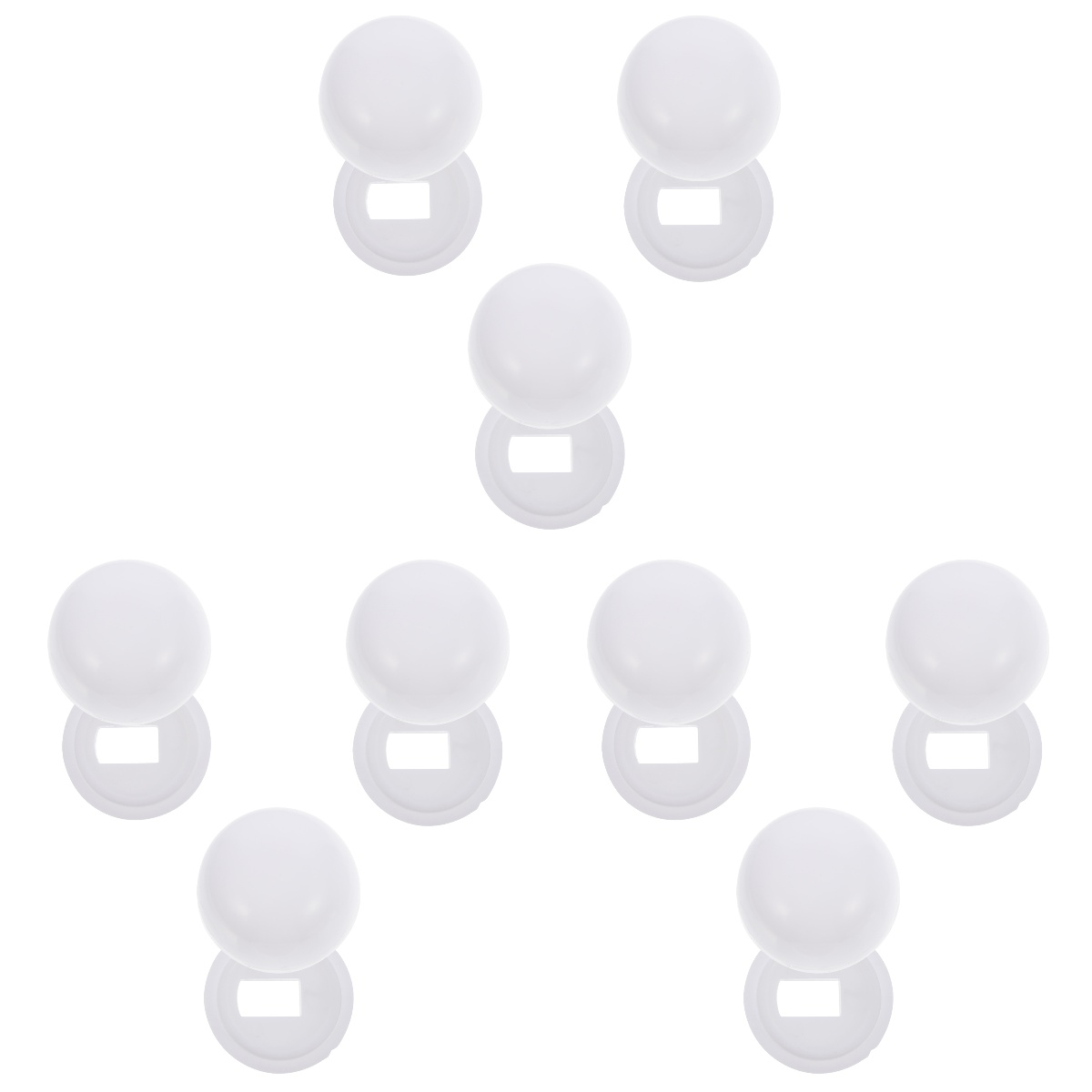 NICEXMAS 9 Pairs of Universal Toilet Bolt Toilet Bowl Lid Installation