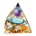 thumbnail image 3 of Ornement Pyramide en Cristal, Ornement Pyramide en Cristal Améthyste Améthyste Péridot Pyramide Décor Expérience Inégalée, 3 of 8