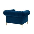 thumbnail image 6 of Arlette Club Chair Navy Velvet  Button Tufted Gold Nailhead Trim Sinuous Springs, 6 of 11