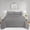 Grey, variant on 3 Piece Lightweight Quilted Bedspread Set, Breathable Floral Damask Bedding with Pillow Shams, Machine Washable All Season Quilt for Queen/King Bed