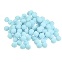 Uxcell Pom Felt Balls Fabric 0.59" Light Blue for Crafts Project DIY 100 Pcs
