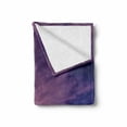 thumbnail image 2 of Modern Soft Flannel Fleece Blanket, New York City Skyline at Night with Skyscrapers Manhattan USA American Panorama, Cozy Plush for Indoor and Outdoor Use, 70" x 90", Violet Purple, by Ambesonne, 2 of 6