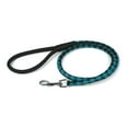 thumbnail image 3 of Dogline L2048-1-3 Dogline Round Braided Leather Leash, Black & Red - 0.25 W x 48 L in., 3 of 8