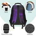 thumbnail image 4 of Yspwyqan Galaxy Wolf Backpack Set 4Pcs with Lunch Box Pencil Case Water Bottle, Cosmic Nebula Lightweight Boys Backpack Set for Elementary Middle School Hiking, 4 of 7