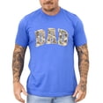 thumbnail image 4 of Dad Shirt for Men Retro Camo Hunting Graphic Tee Camouflage Military TShirt Heather Blue Shirt Adult Small, 4 of 6