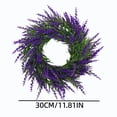 thumbnail image 3 of Nkmbld Artificial Spring Wreaths for Front Door, Artificial Hanging Lavenders Wreath for All Year Round Indoor Outdoor Farmhouse Porch Wall Window Decor, 3 of 8