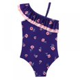 thumbnail image 3 of Xinhuaya Kids Girl One Piece Swimsuits Floral Ruffle Beach Swimwear Child Bikini Bathing Suit, 3 of 7