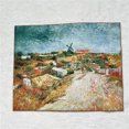 thumbnail image 3 of 1 pieza de 20 x 25 cm, pintura al óleo de fama mundial, campo de trigo, telas de lona de algodón para patchwork, material de costura DIY, artesanía, bordado, 3 of 5