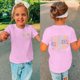 thumbnail image 4 of Blusa Casual Gibobby para Niñas Camiseta de manga corta con estampado de letras Rosa 12-24 Meses, 4 of 5