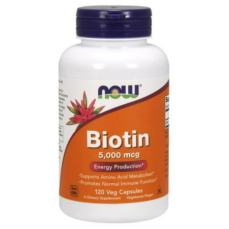 Biotine 5000 mcg NOW Foods 120 vcaps