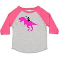thumbnail image 3 of Inktastic Princess Riding Her T-rex Girls Toddler T-Shirt, 3 of 5