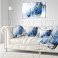 thumbnail image 3 of Designart Colored Smoke Dark Blue - Abstract Throw Pillow - 12x20, 3 of 5