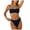 Navy, variant on vigerkar High Waisted Bikini Sets for Women Tummy Control 2 Piece Swimsuits Ribbed Textured Bathing Suits Beach Swimwear (Dark Blue, XL)