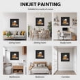 thumbnail image 6 of Framed Canvas Wall Art for Living Room Whisky Glass Cups Wall Decor, Iced Wine Aesthetic Paintings for Bedroom Office Kitchen Bathroom, Ready to Hang Artwork Wall Pictures 8x8 Inch, 6 of 9