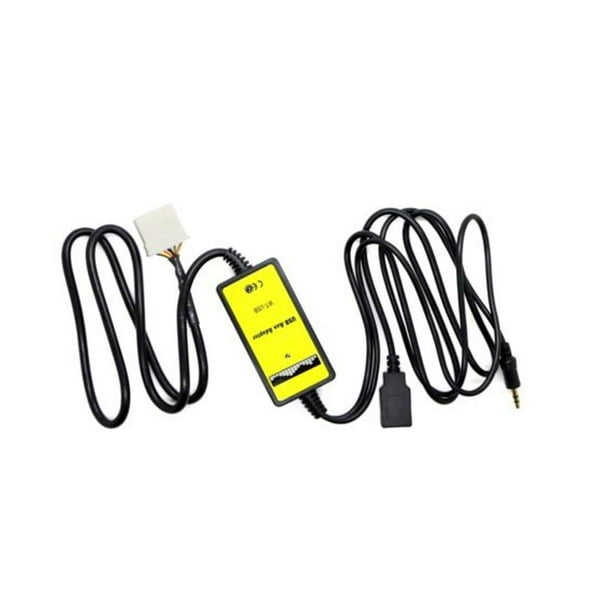 Reproductor MP4 Conventor Aux de audio de música estéreo para automóvil de 3,5 mm para Mazda 3 (03-11) Macarena adaptador de pared usb