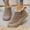 Khaki, variant on SUNVIT Womens Flock Warm Winter Shoes - Plush Lined Mid-Top, Black, US 10, Cozy for Cold Days & Daily Casual Outings
